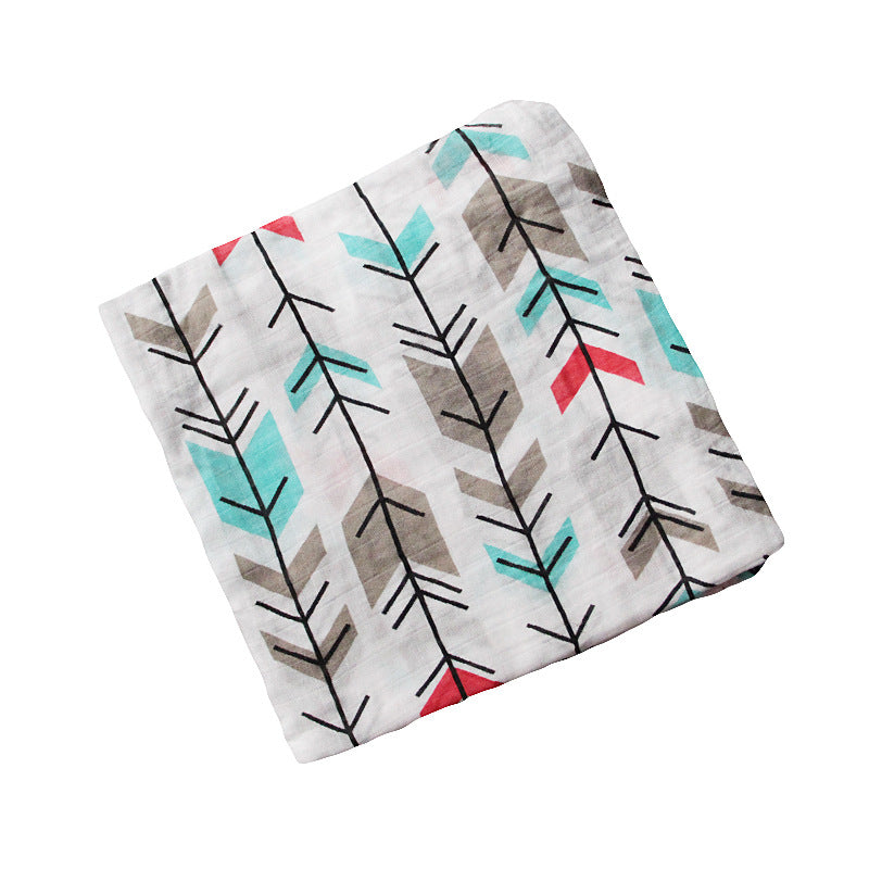 Bamboo Muslin Swaddle Neutral Receiving Blanket