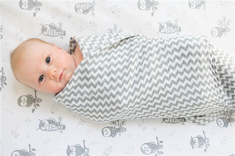 Bamboo Muslin Swaddle Neutral Receiving Blanket
