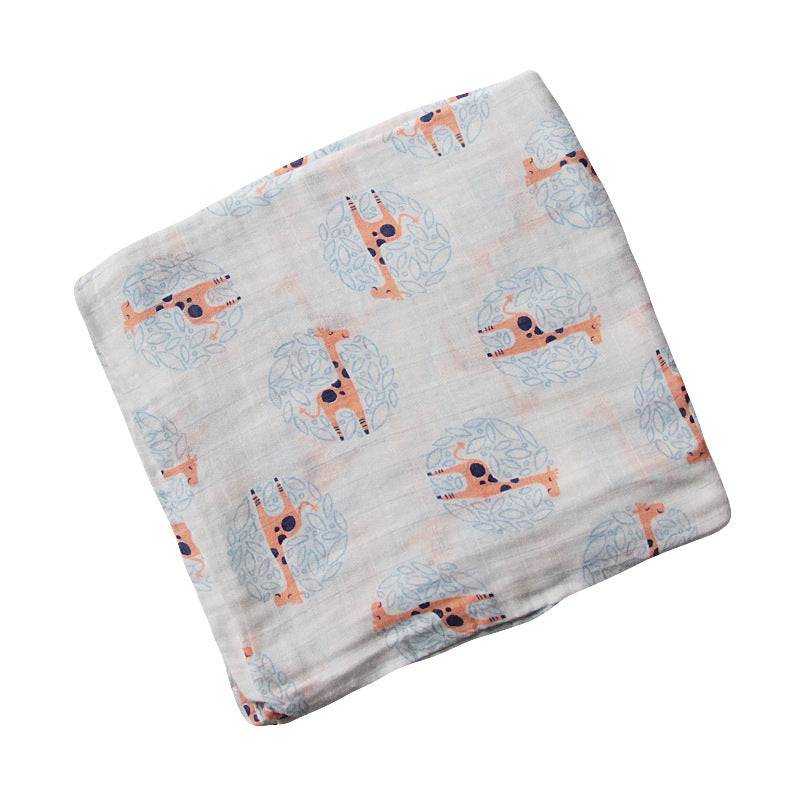 Bamboo Muslin Swaddle Neutral Receiving Blanket