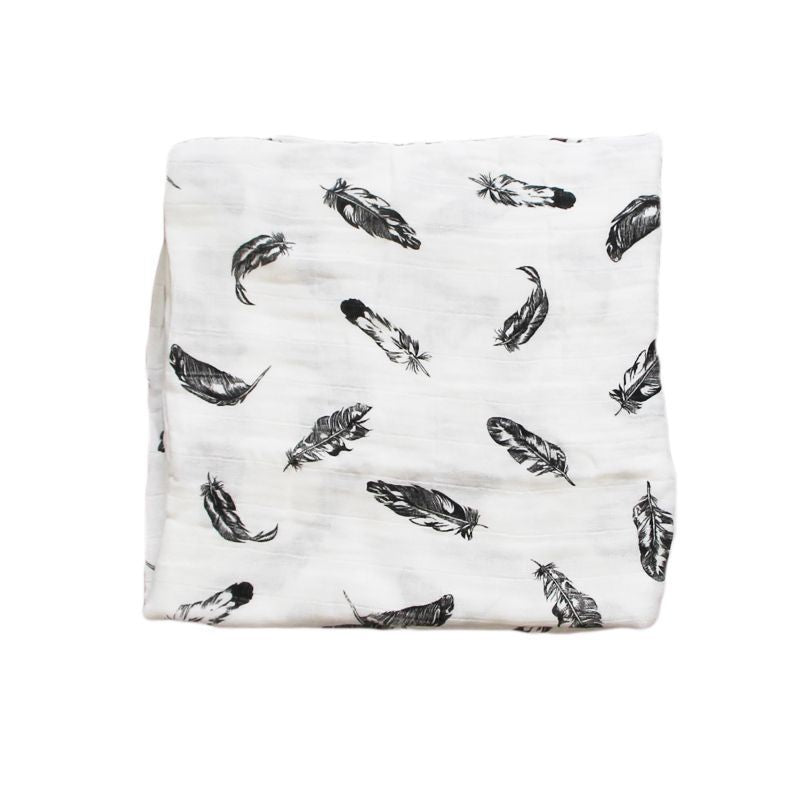 Bamboo Muslin Swaddle Neutral Receiving Blanket