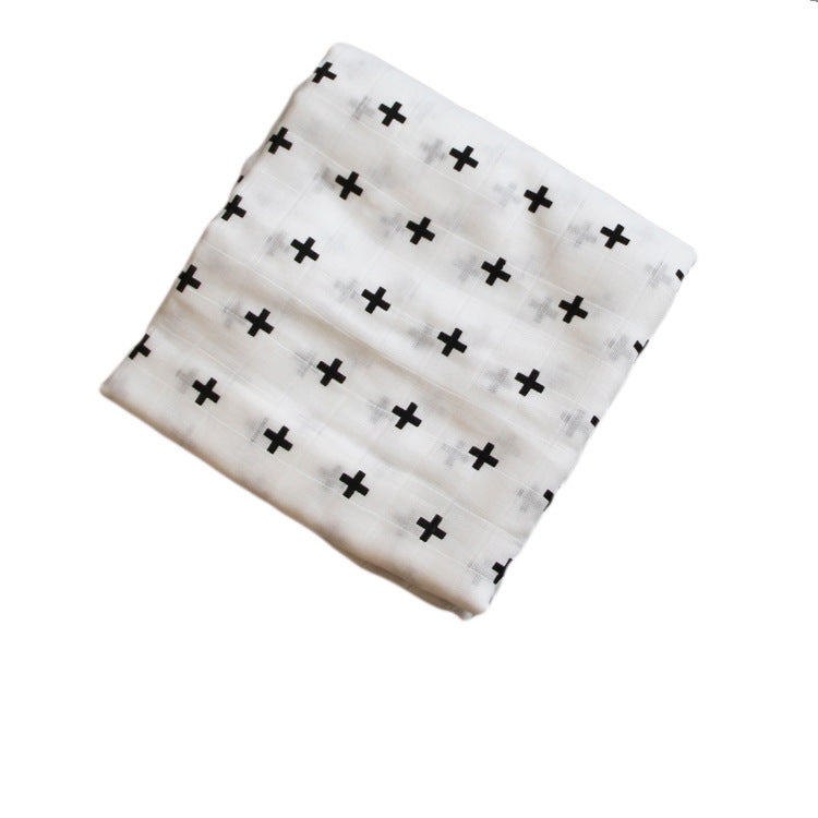 Bamboo Muslin Swaddle Neutral Receiving Blanket