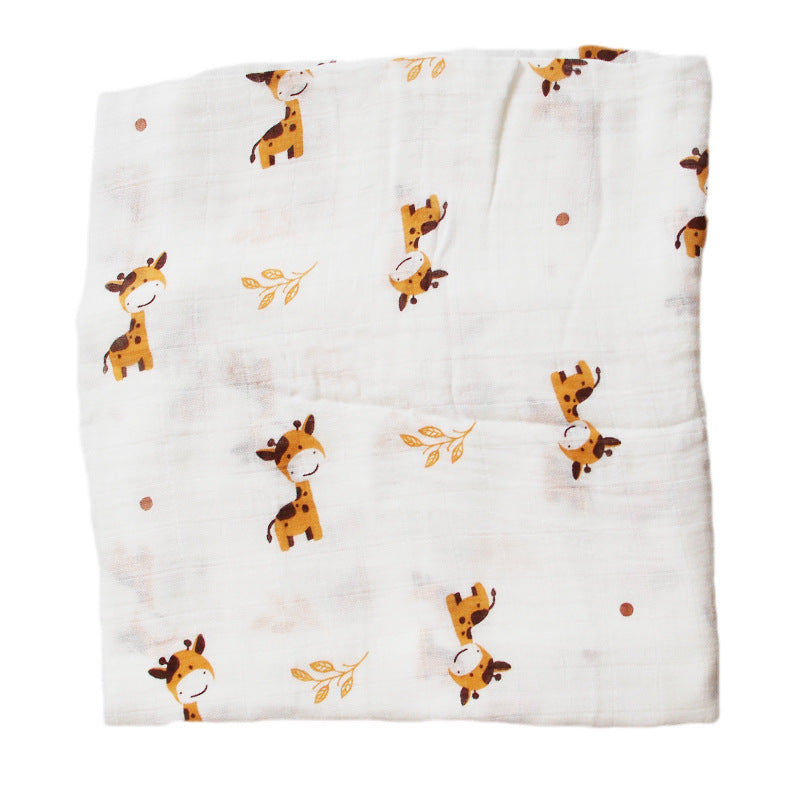 Bamboo Muslin Swaddle Neutral Receiving Blanket