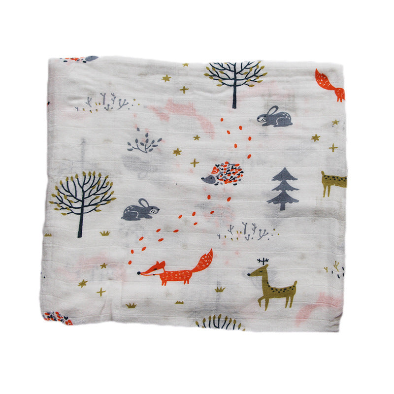 Bamboo Muslin Swaddle Neutral Receiving Blanket