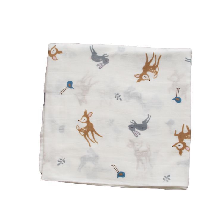 Bamboo Muslin Swaddle Neutral Receiving Blanket