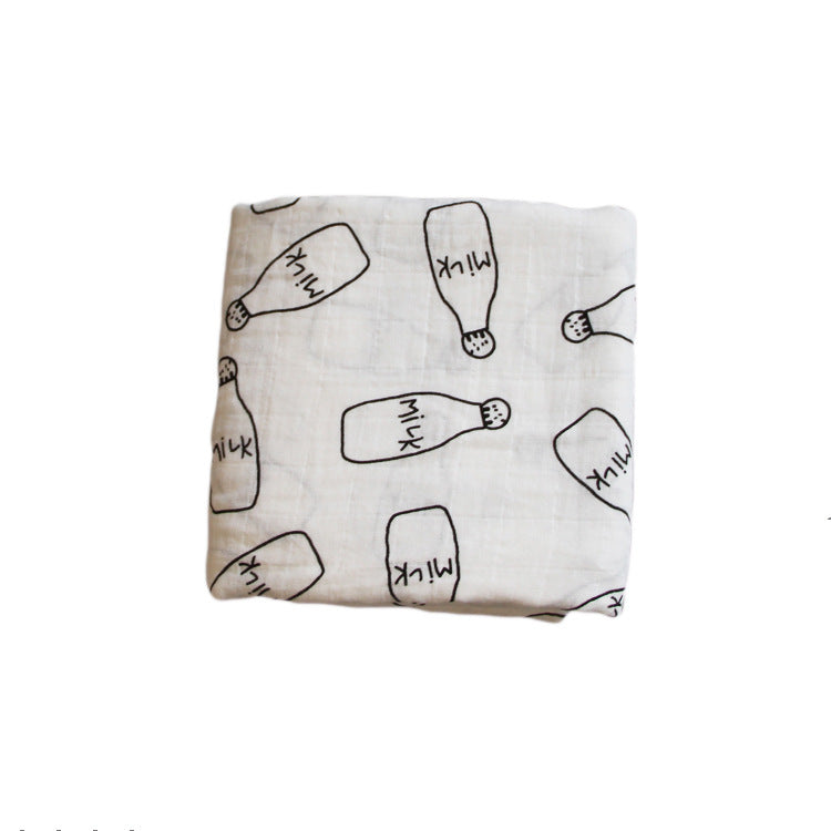 Bamboo Muslin Swaddle Neutral Receiving Blanket