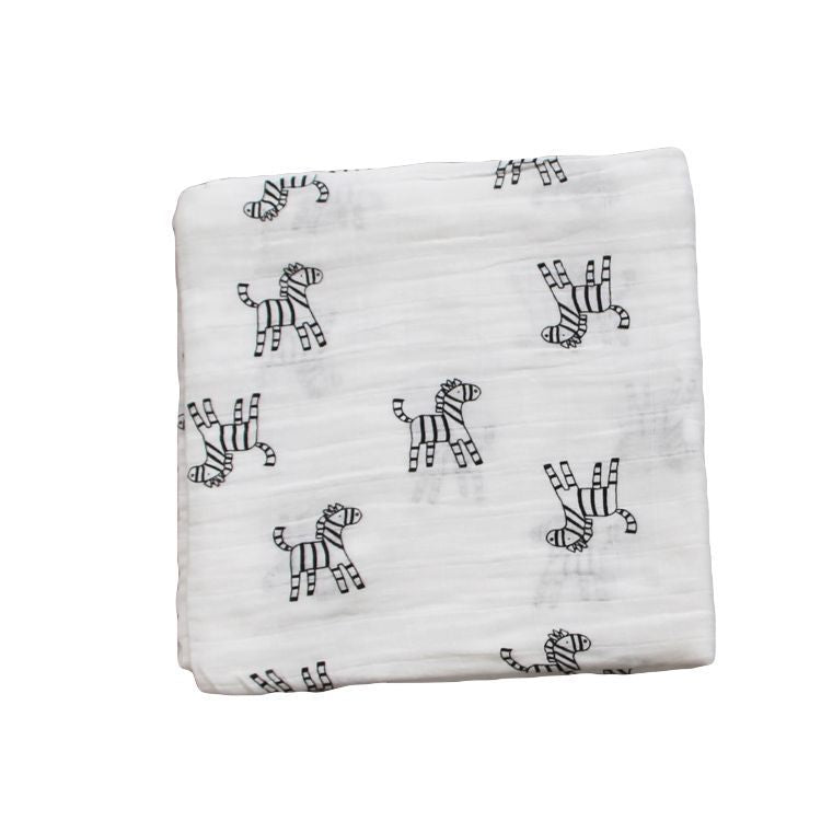 Bamboo Muslin Swaddle Neutral Receiving Blanket