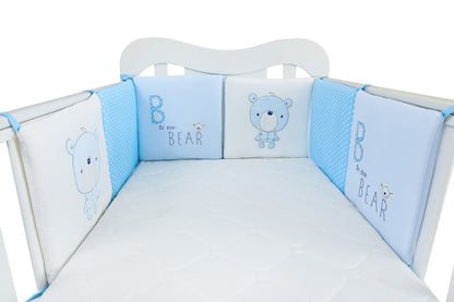 Baby Bedding Blue BB Bear Bed Fence