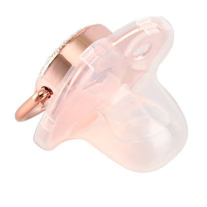 Alphabet Baby Soother Pacifier Rose Gold