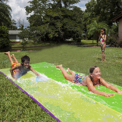 Water slide outdoor grass water slide bed play water bed