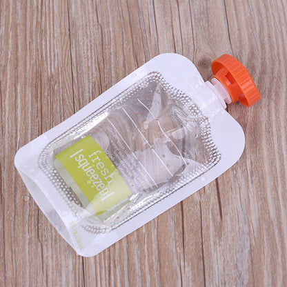 Children's Fruit Puree Squeezer Household Kitchen Dispenser Food Supplement Bag Manual Baby Food Storage Bag