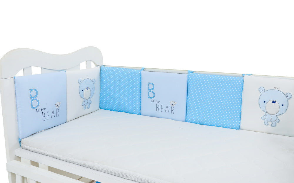 Baby Bedding Blue BB Bear Bed Fence