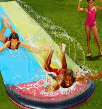 Water slide outdoor grass water slide bed play water bed