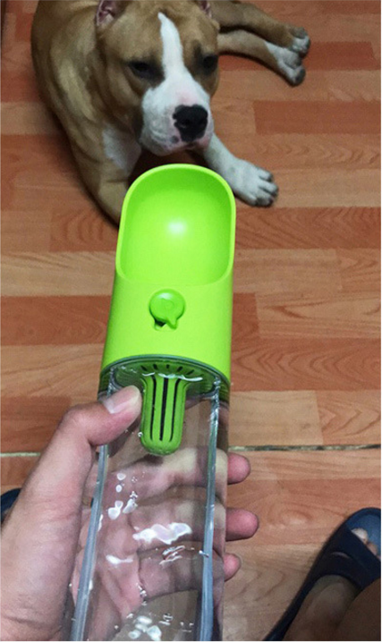 400ML Pet Dog Bottle Fedding Food Grade Plastic Outdoor Travel Portable DogDrinking Water Bottle Drop Tool Shipping