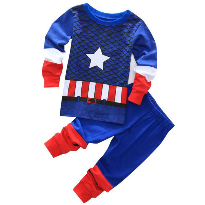 Children's Pajamas Boys' Cotton Long Sleeve Clothing