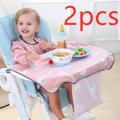 Baby Eating Dining Chair Bib Cover Anti-Dirty Feeding Clothing Gown