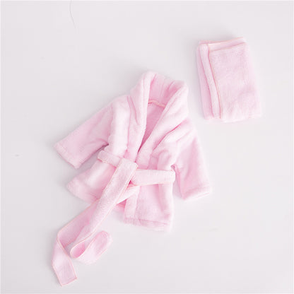 Baby Bathrobes Bath Towel Solid Color Warm