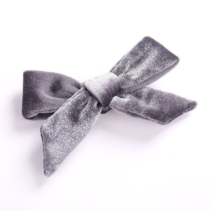 DIY Handmade Korean Flannel Girls Hairpin Creative Baby Children Bow Hair Accessories