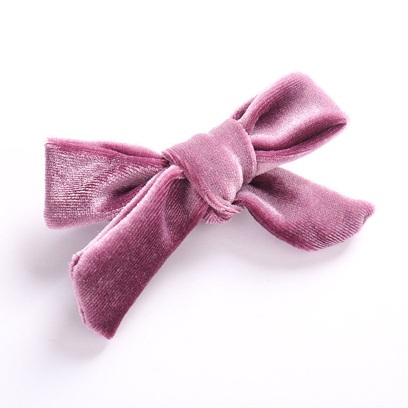 DIY Handmade Korean Flannel Girls Hairpin Creative Baby Children Bow Hair Accessories