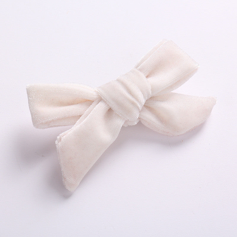 DIY Handmade Korean Flannel Girls Hairpin Creative Baby Children Bow Hair Accessories