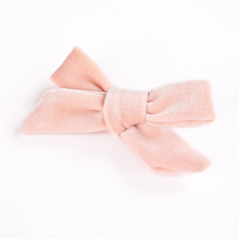 DIY Handmade Korean Flannel Girls Hairpin Creative Baby Children Bow Hair Accessories