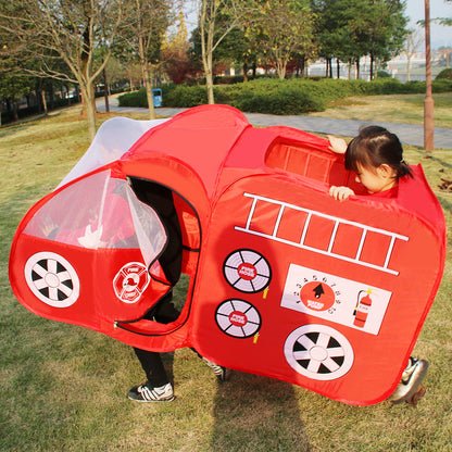 Children'S Car Tent Play House Wholesale, Fire Truck Toy House Indoor And Outdoor Thickening Folding Thickening