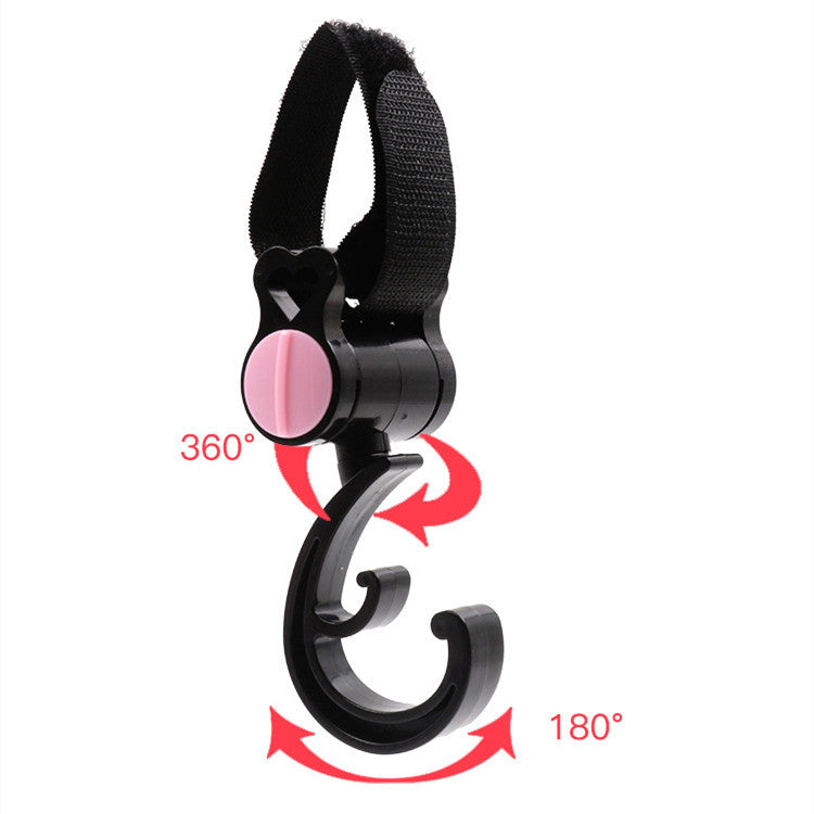 Stroller Hook 360-Degree Rotating Multifunctional Stroller Bag Hook Baby Universal Stroller Accessories Baby Stroller Hook