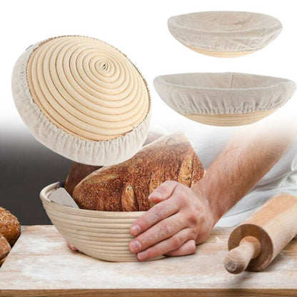 Round  Dough Rising Rattan Bread Proofing Baskets For Home Baking