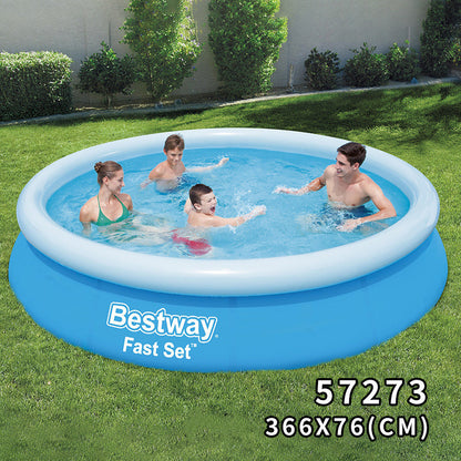 Large Family Swimming Pool For Adults And Children With Thicker Top Ring Inflatable Outdoor Water Play