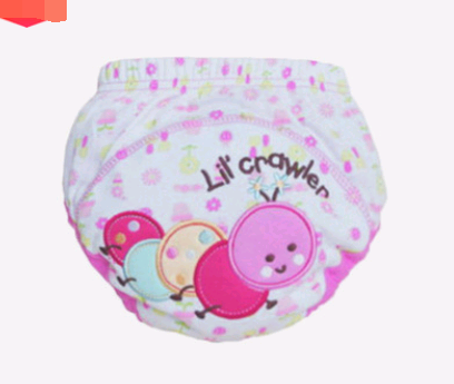 Children's cartoon diaper pants baby learning pants infant cotton breathable training pants washable diapers