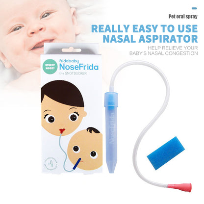 Baby Mouth Suction Nose Baby Cleaning Nose Anti-ride Nose Frida Nasal Aspirator Baby Health Care Medicine Dropper Accessories