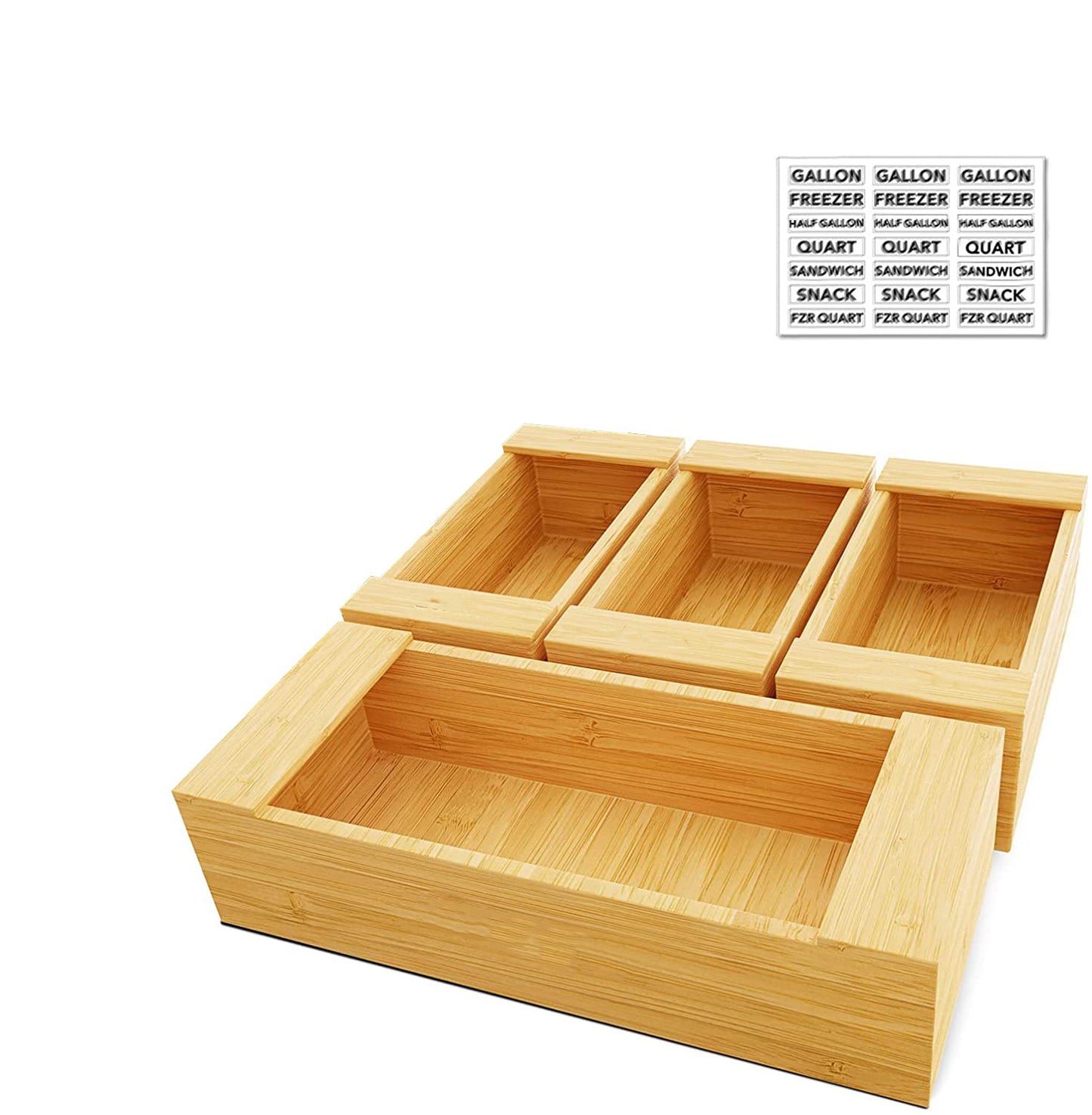 Kitchen Storage Drawer Organizer Box Food Sandwich Wrapper Organizer