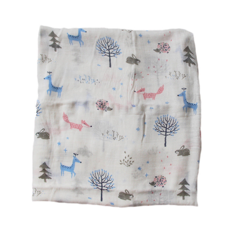 Bamboo Muslin Swaddle  Neutral Receiving Blanket