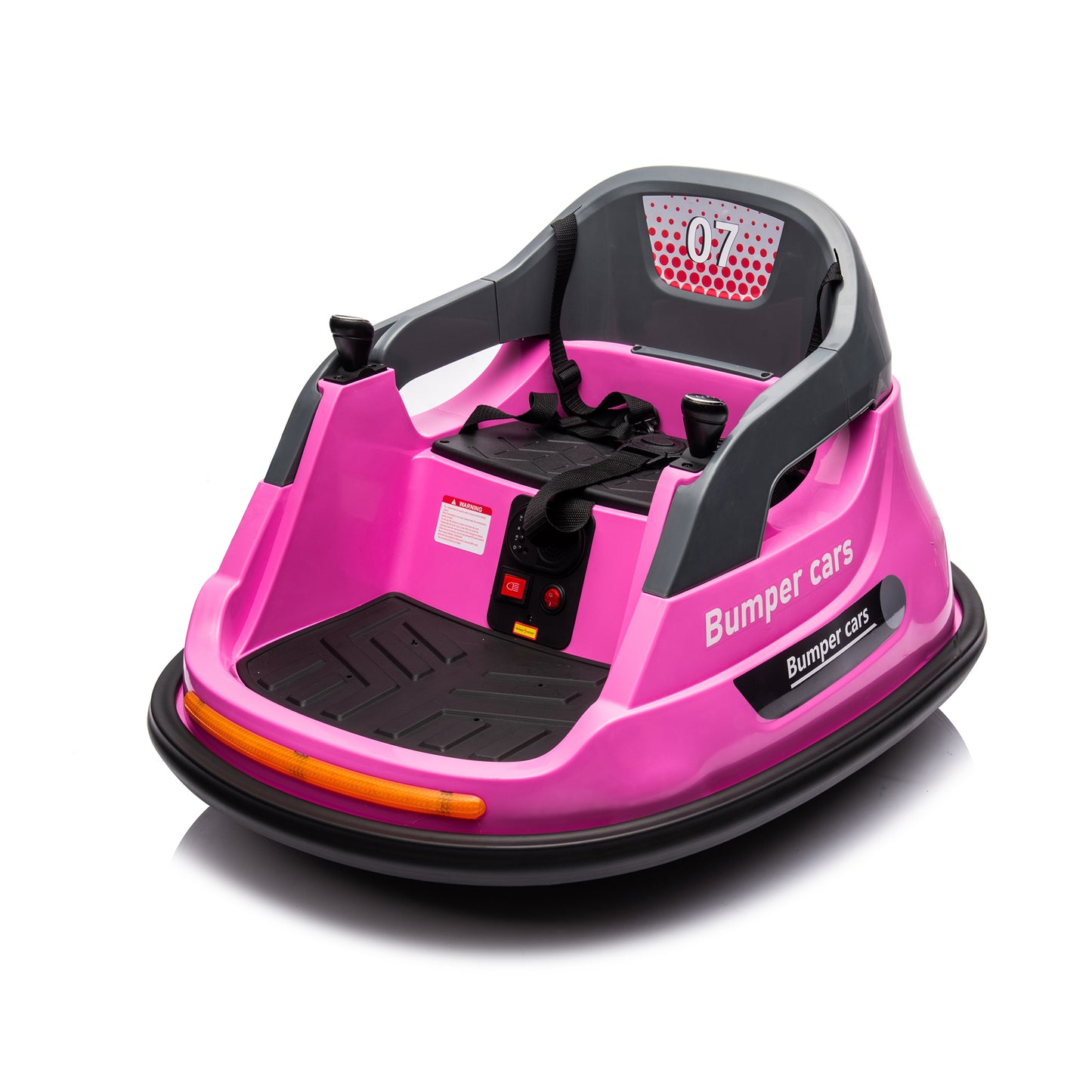 Pink 12V ride on bumper car for kids 1.5-5 Years Old Baby Bumping Toy Gifts