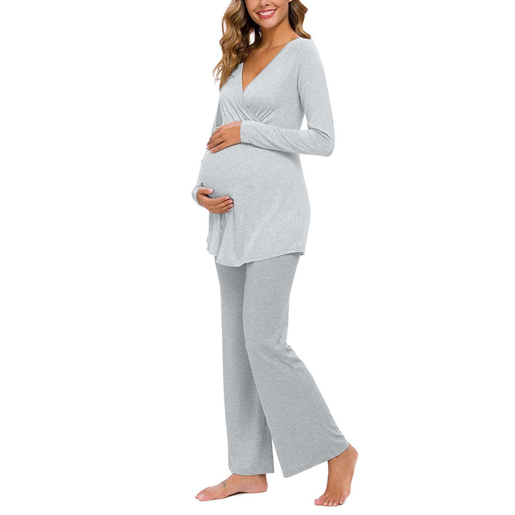 Maternity nursing pajamas