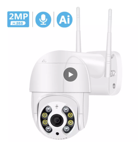 Cross-border new wireless WiFi surveillance camera dual light source AI intelligent monitoring ball machine with cloud storage