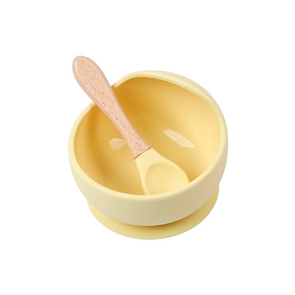 Baby food supplement silicone bowl suction cup bowl