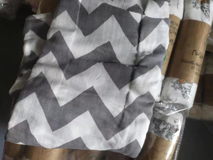 Bamboo Muslin Swaddle  Neutral Receiving Blanket