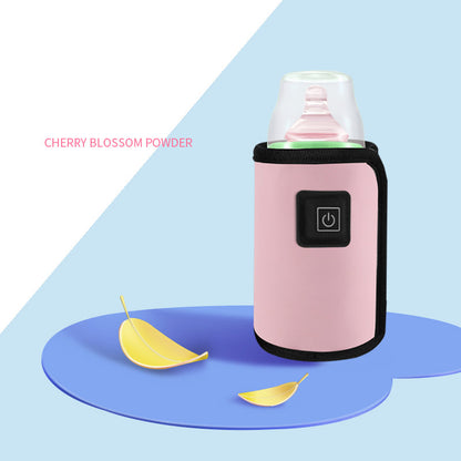 Baby bottle heating sleeve