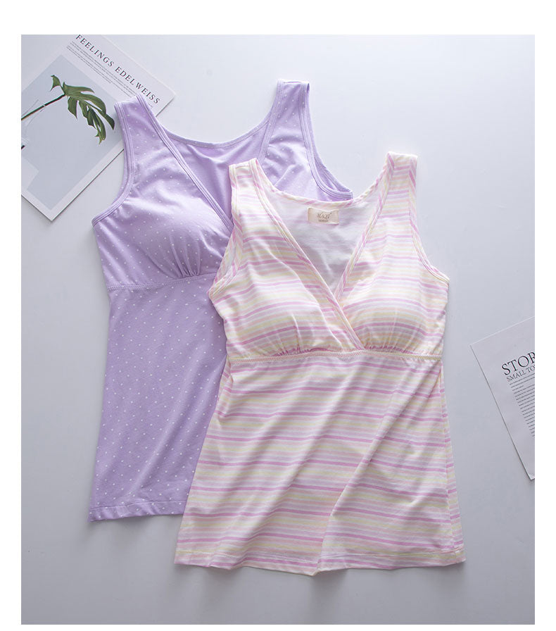 Nursing tops and nursing vests