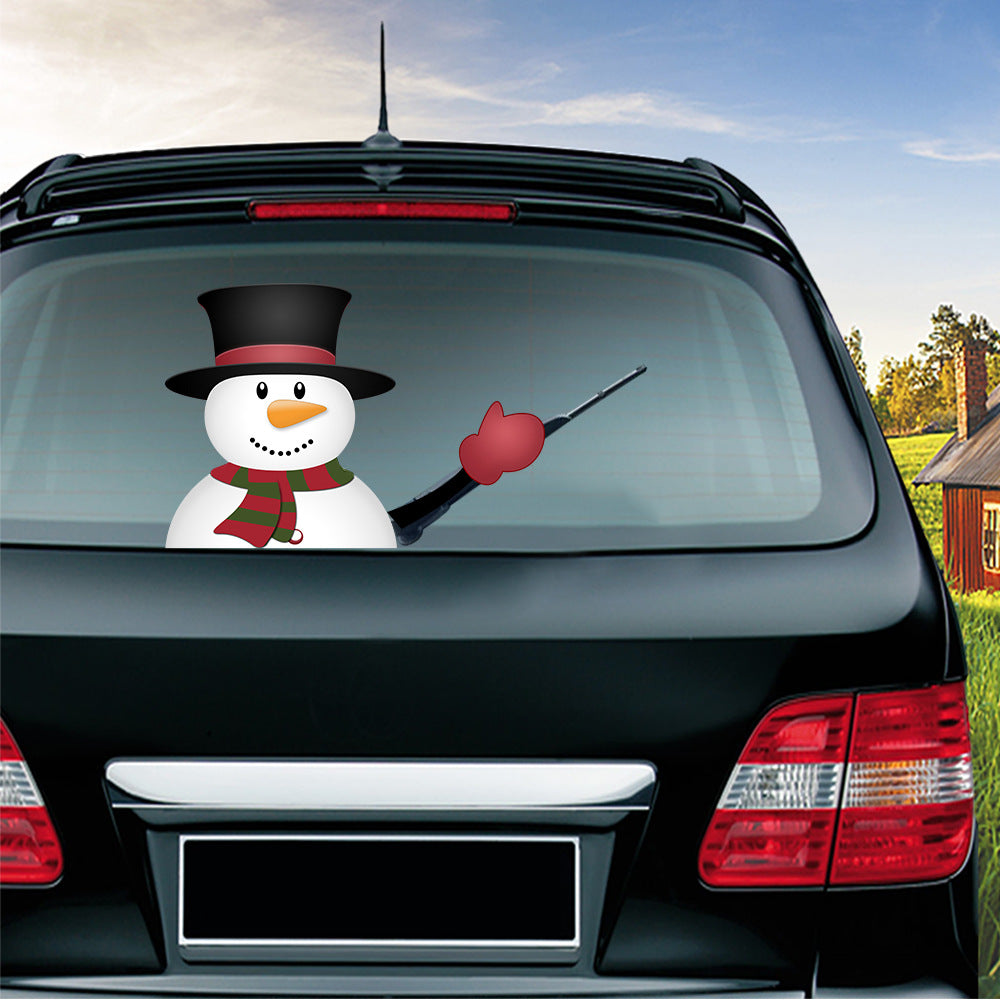 Popular Santa Claus wiper sticker can remove the car rear windshield wiper Sticker Car Stickers