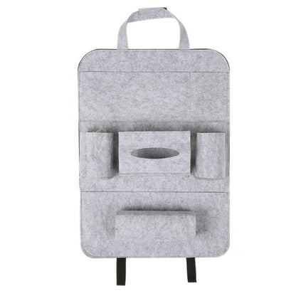 Auto Car Backseat Organizer Car-Styling Holder Multi-Pocket Seat Wool Felt Storage Multifunction Vehicle Accessories Bag