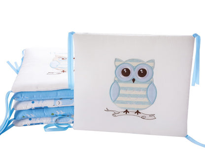 Baby Bedding Blue Owl Bed Backup