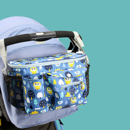 Baby Stroller Organizer Newborn Trolley Storage Bag Adjustable Multifunction Travel Diaper Large Capacity Pram Bag Bottle Holder