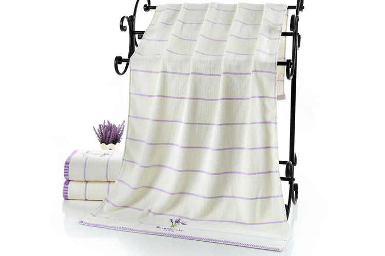 Pure cotton lavender perfumed bath towel