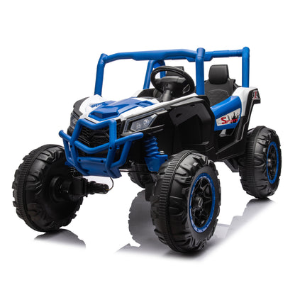 Side by Side 4x4 Ride on Off-Road Truck with Parent Remote Control, Battery Powered Electric Car