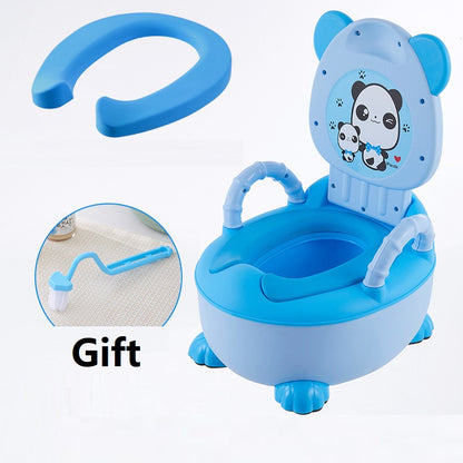 Children's potty baby toilet seat back portable comfort basin