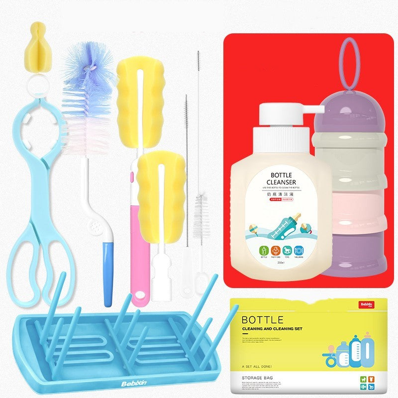 Baby bottle brush cleaning brush set