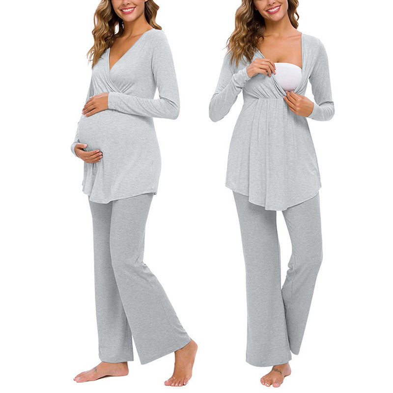 Maternity nursing pajamas