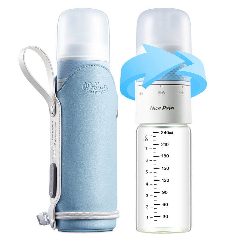 Portable Glass Bottle For Baby Thermostatic Milk Storage Bottle