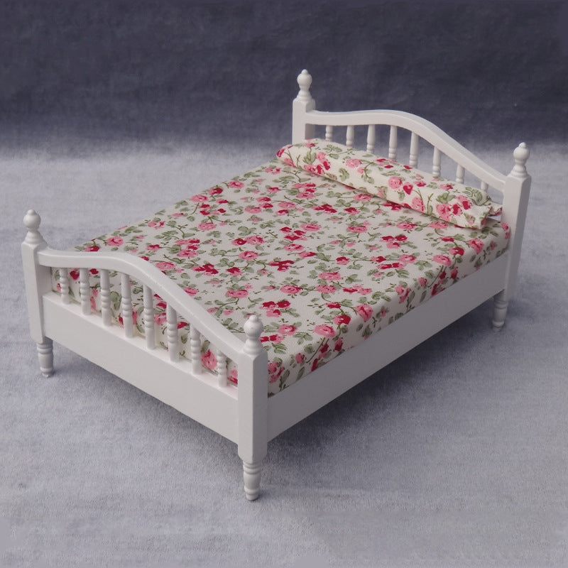 Small Floral Bedroom Bed Linen Mini Furniture